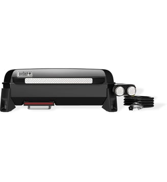Plancha gaz black 2 brûleurs à poser,  56x41 cm - Weber - Noir