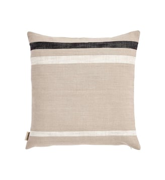 Coussin carré en coton à rayures OYOY