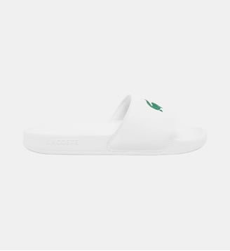 Claquettes Serve Slide 0.0 homme - Lacoste - Blanc et vert
