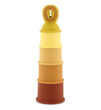 Jouets de bain gobelets empilables - Trixie - Jaune