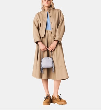 Blouson bomber en coton - Maje - Beige mastic