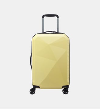 Valise cabine rigide 4R 55 cm - Delsey Paris - Jaune pâle