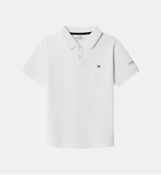 Polo Coupe Regular À Manches Courtes Avec Logo - Hackett London - Off white