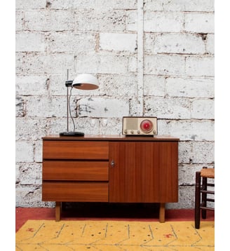 Enfilade bi-ton en bois Margaret N°413- Produit chiné - Debongout - Bois foncé