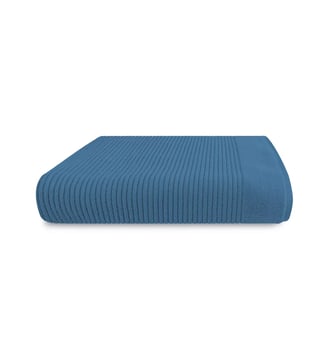 Drap de douche pur coton - Garnier Thiebaut - Denim