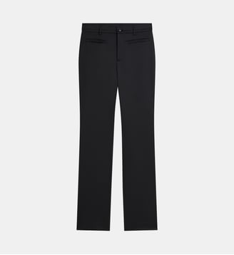 pantalon tailleur slim - Agnès b. - Noir