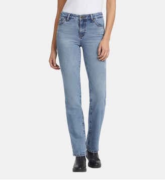 Jean droit taille haute - Guess Jeans - Bleu