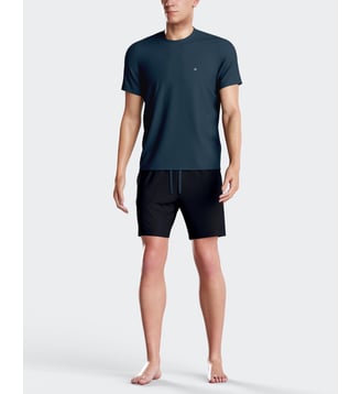 Pyjama court en Lyocell - Impetus - Bleu foncé