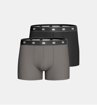 Pack 2 boxers d'homme en Lyocell - Impetus - Gris et noir