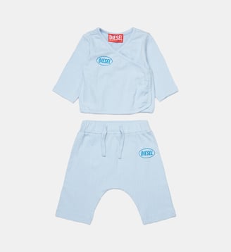 Combinaison bébé avec logo - Diesel Kids - Nouveau bleu clair