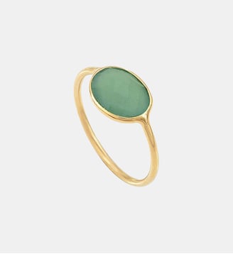 Bague serti pm aventurine n°54 Caroline Najman