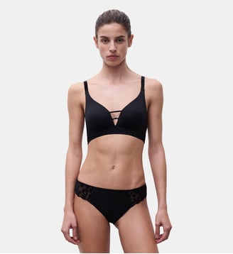 Slip détails velours - Chantelle Pulp - Noir