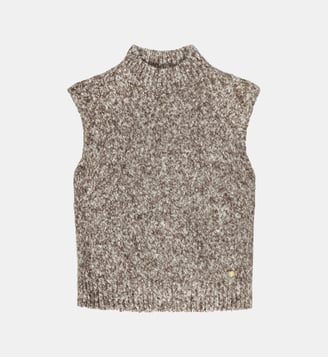 PULL uni MAIRO - La Petite Etoile - Marron et écru