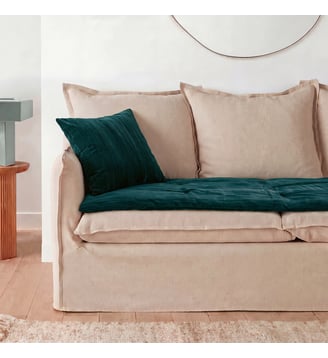 Matelas d'assise 60x180 cm - La Redoute Interieurs - Bleu