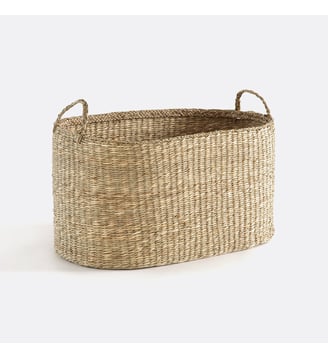Panier en herbier tressé Dancie - La Redoute Interieurs - Naturel
