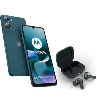 Smartphone Pack G06 Power 4G 256Go Bleu + Moto Buds Bass Motorola