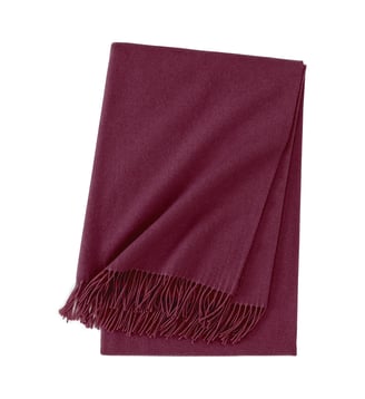 Plaid en laine - Yves Delorme - Framboise
