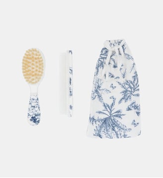 Brosse et peigne - Imprimé inspiration Toile de Jouy - Tartine Et Chocolat - Marine