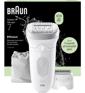 Epilateur électrique Silk-épil SE7 7-041 - Braun - Noir