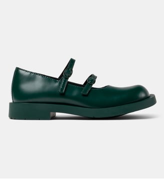 Ballerines 1978 cuir - Camperlab - Vert foncé