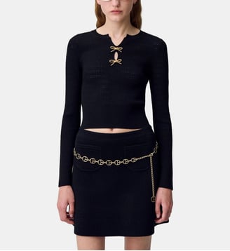 Pull maille fine noeuds Claudie Pierlot