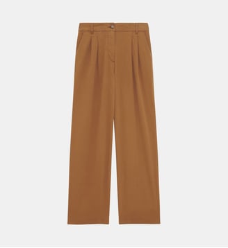 Jean droit et large à pinces - BISHRA - Pablo - Caramel