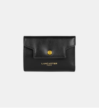 Portefeuille à rabat Donna cuir  - Lancaster - Noir
