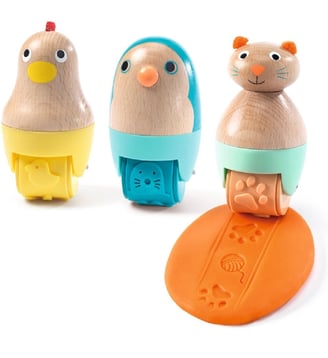 Lot de tampons pour pâte à modeler - Djeco - Multicolore