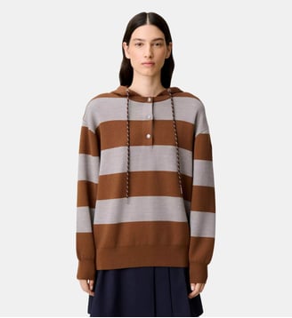 Pull large en maille rayé - Claudie Pierlot - Multicolore