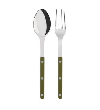 Couverts de service, Bistrot Uni - Sabre - Vert fougère