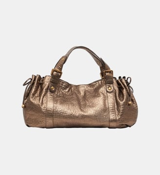 Sac à main en cuir bubble métallisé - 24H - Gerard Darel - Mordoré
