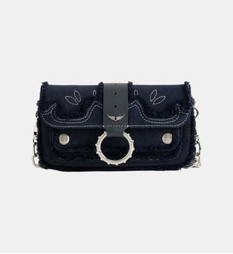 Sac Kate Wallet Denim - Zadig&Voltaire - Bleu silent