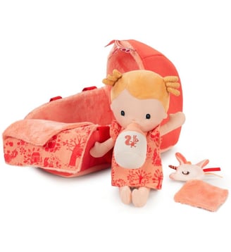 Poupée souple bébé Léna - Lilliputiens - Rouge
