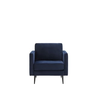 Fauteuil  Revêtement en velours - Madura - Bleu