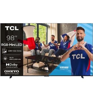 TV RGB 98RM7L (249cm) - TCL - Noir