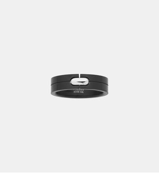 Bague Arthus en PVD - Phebus - Noir