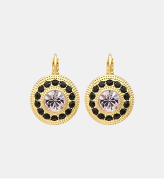 Dormeuses   - Traviata - Satellite - Noir quartz