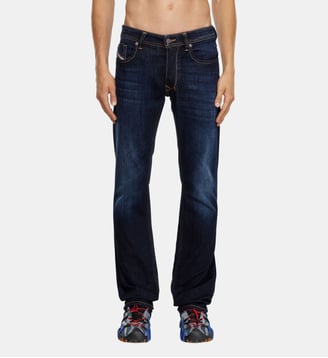 Jean 1985 Larkee droit stretch brut - Diesel - Bleu denim