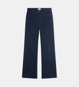 Pantalon large en velours - MAG - Gerard Darel - Marine