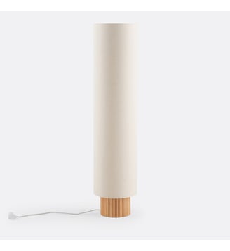 Lampadaire frêne et lin - La Redoute Interieurs - Naturel et lin