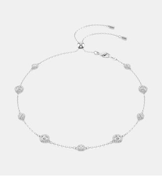 Collier Una Angelic, Motifs double face, Métal rhodié - Swarovski - White