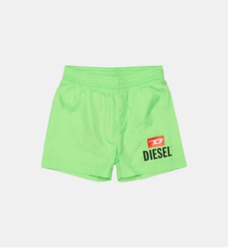 Boxer de bain avec logo - Diesel Kids - Vert fluo