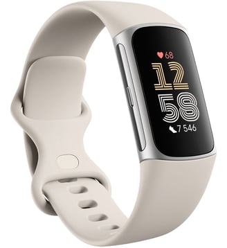 Montre santé Charge 6 Argent et porcelaine - Fitbit - Blanc