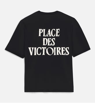 T-shirt Imprimé Place Des Victoires unisexe en Coton - AMI Paris - Noir et blanc