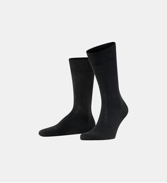 Chaussettes Sensitive London Coton - Falke - Noir basic