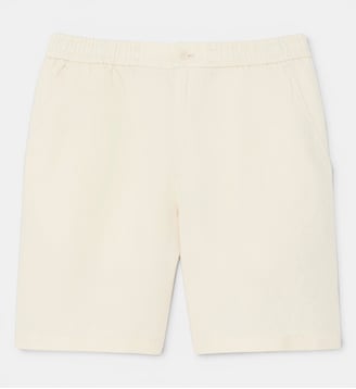 Short regular fit twill de lin mélangé - Lacoste - Beige