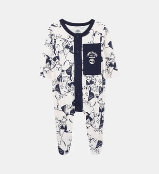 Pyjamas en coton imprimé - Timberland - Indigo
