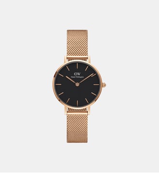 Montre Petite Noir DW00100217 - Daniel Wellington - Doré rosé