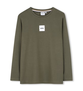 Tee-shirt manches longues - BOSS Kidswear - Olive