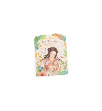 Cahier stickers Les Rosalies - 20 pages (emb/6) - Moulin Roty - Multicolore